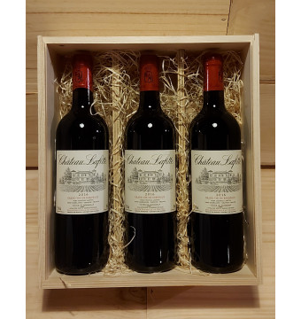 Wijnkist met 3 x Château Lafitte - Côtes de Bordeaux (rood)